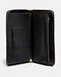COACH®,TRAVEL WALLET,Leather,Mini,Black,Inside View,Top View