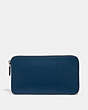 COACH®,TRAVEL GUIDE POUCH,Leather,Mini,Marina,Front View
