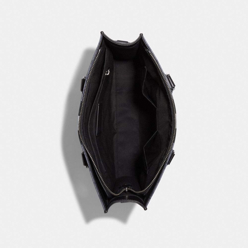 Graham Structured Tote In Blocked Signature Canvas With Varsity Stripe