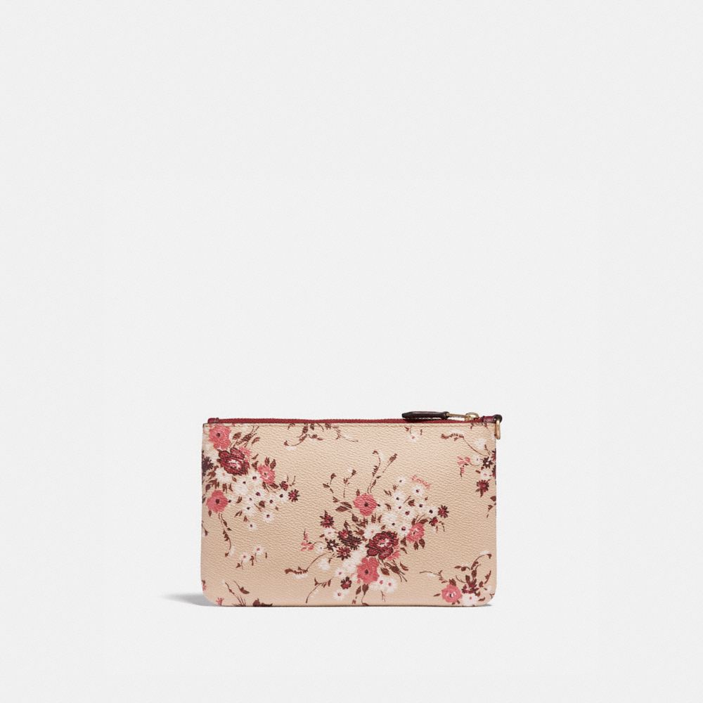 Small Wristlet With Floral Bundle Print