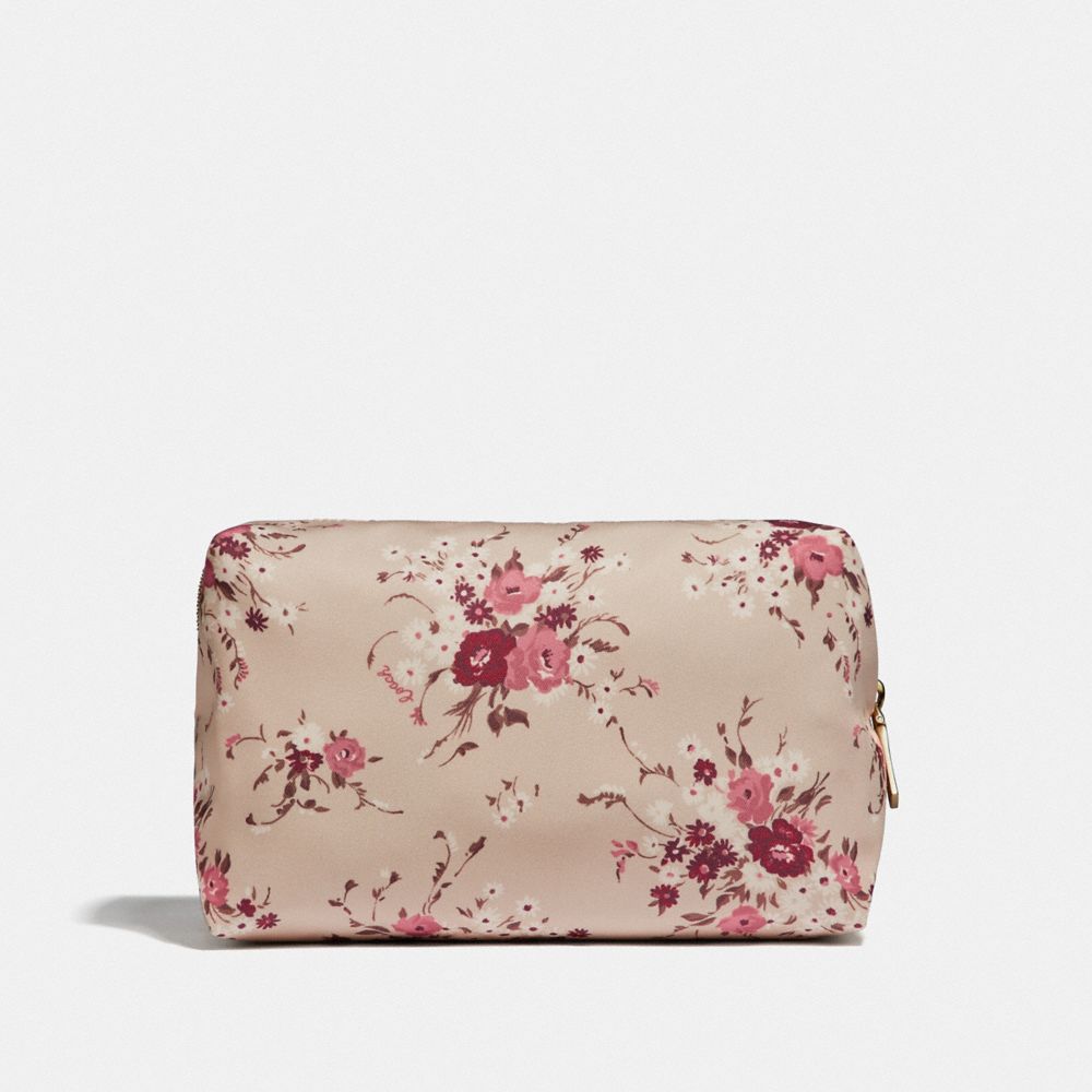 Coach floral best sale cosmetic bag