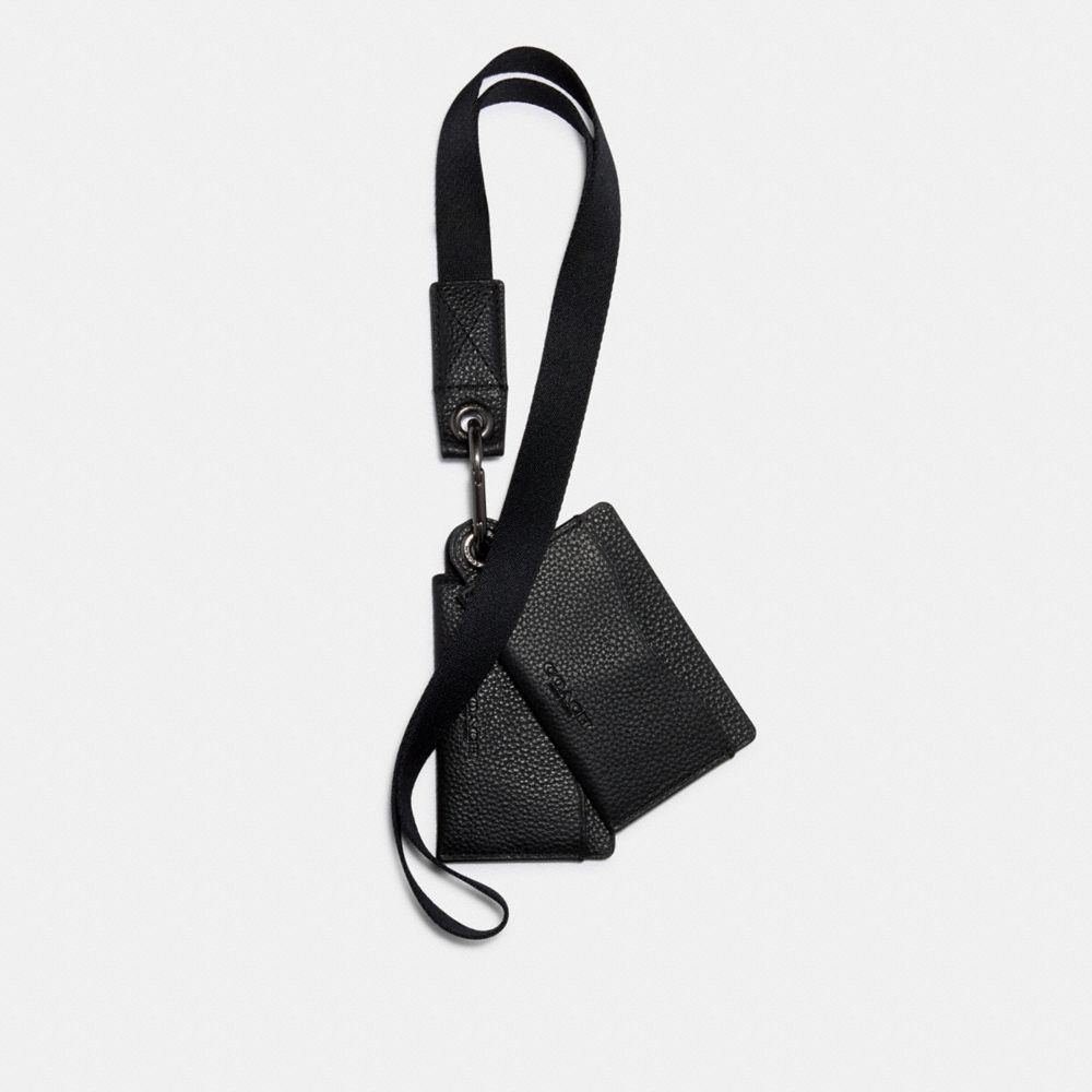 Coach Outlet ID Lanyard - Black - One Size