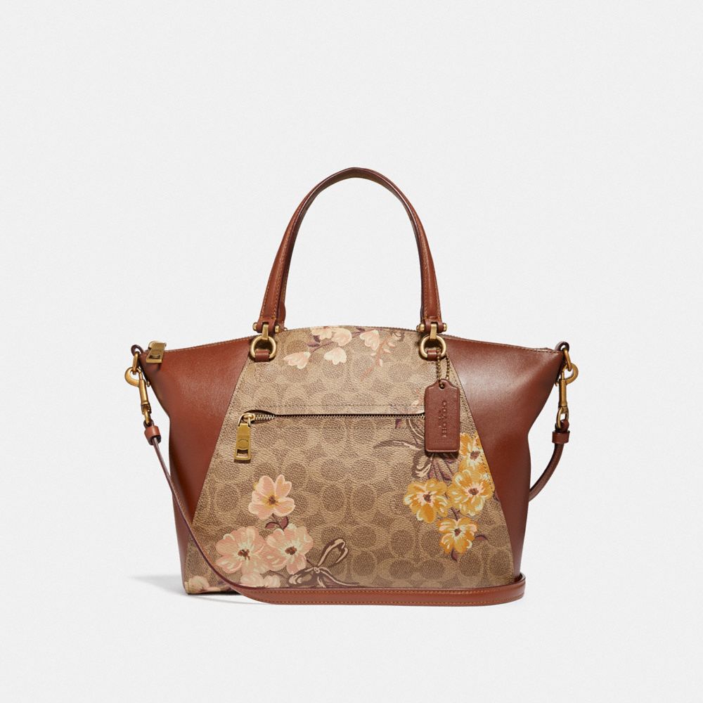 COACH Prairie Satchel In Signature Canvas With Prairie Floral Print