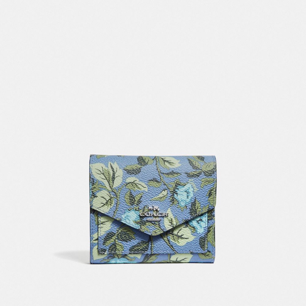 Small Wallet With Sleeping Rose Print