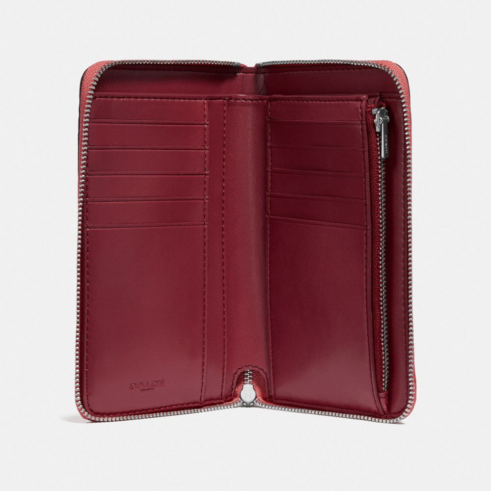 COACH® | Medium Zip Around Wallet With Floral Bow Print