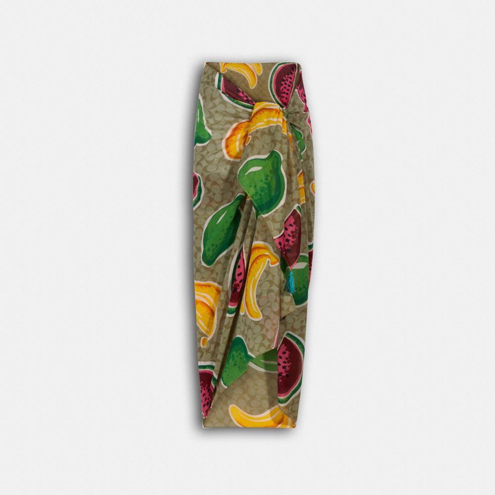Signature Fruit Print Sarong