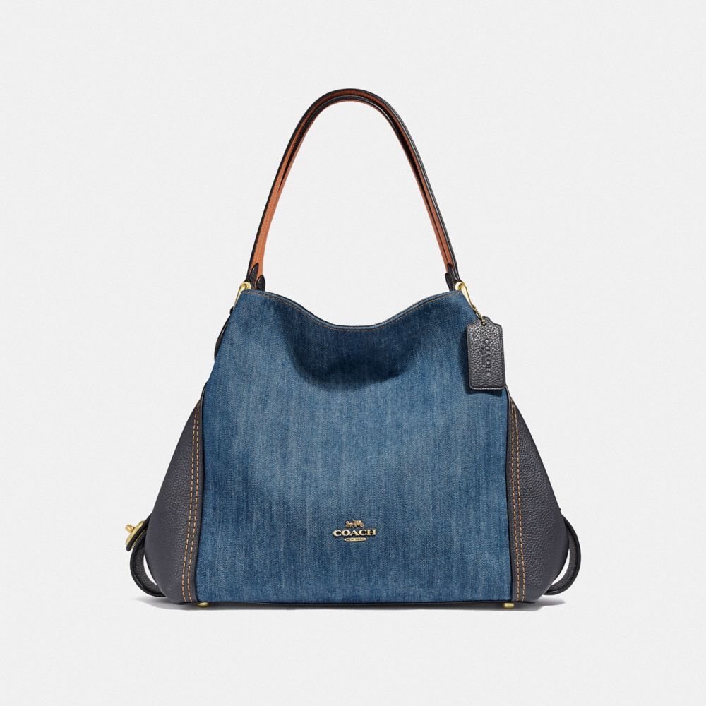 Edie flap best sale shoulder bag denim