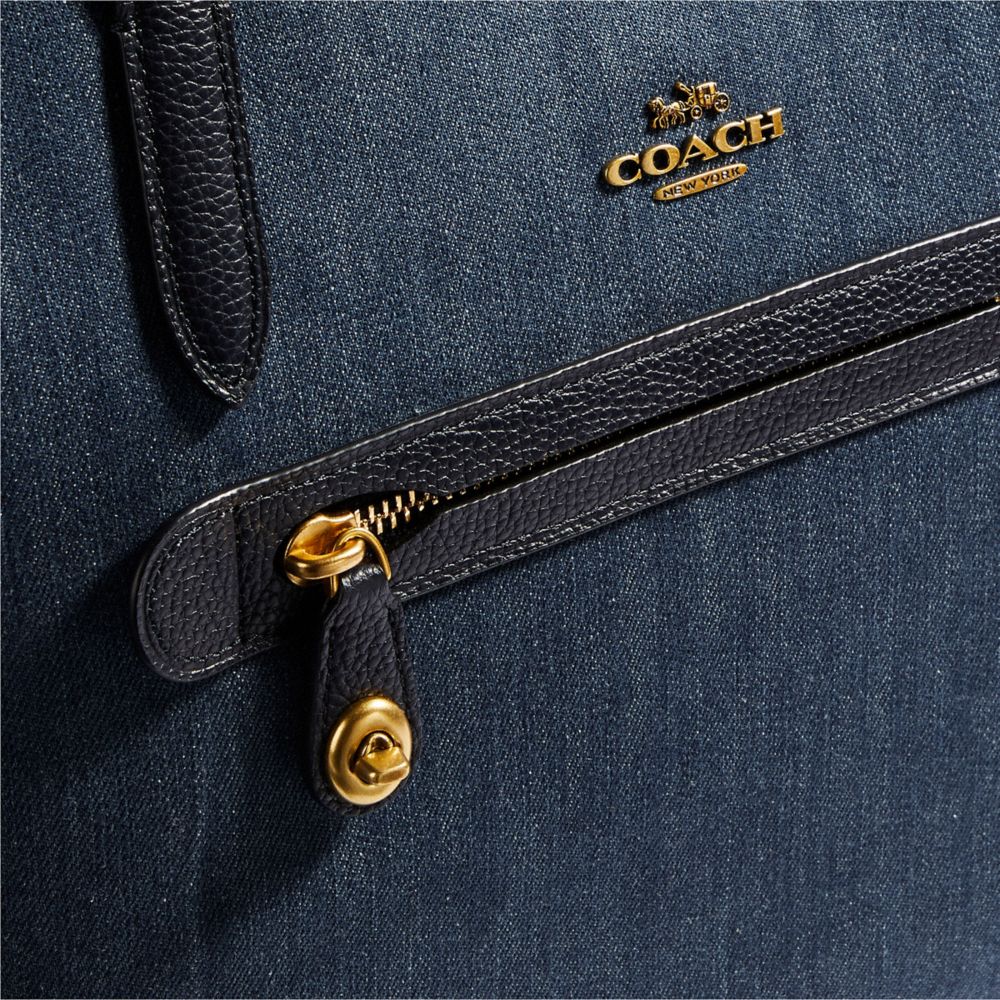 Coach taylor tote denim new arrivals