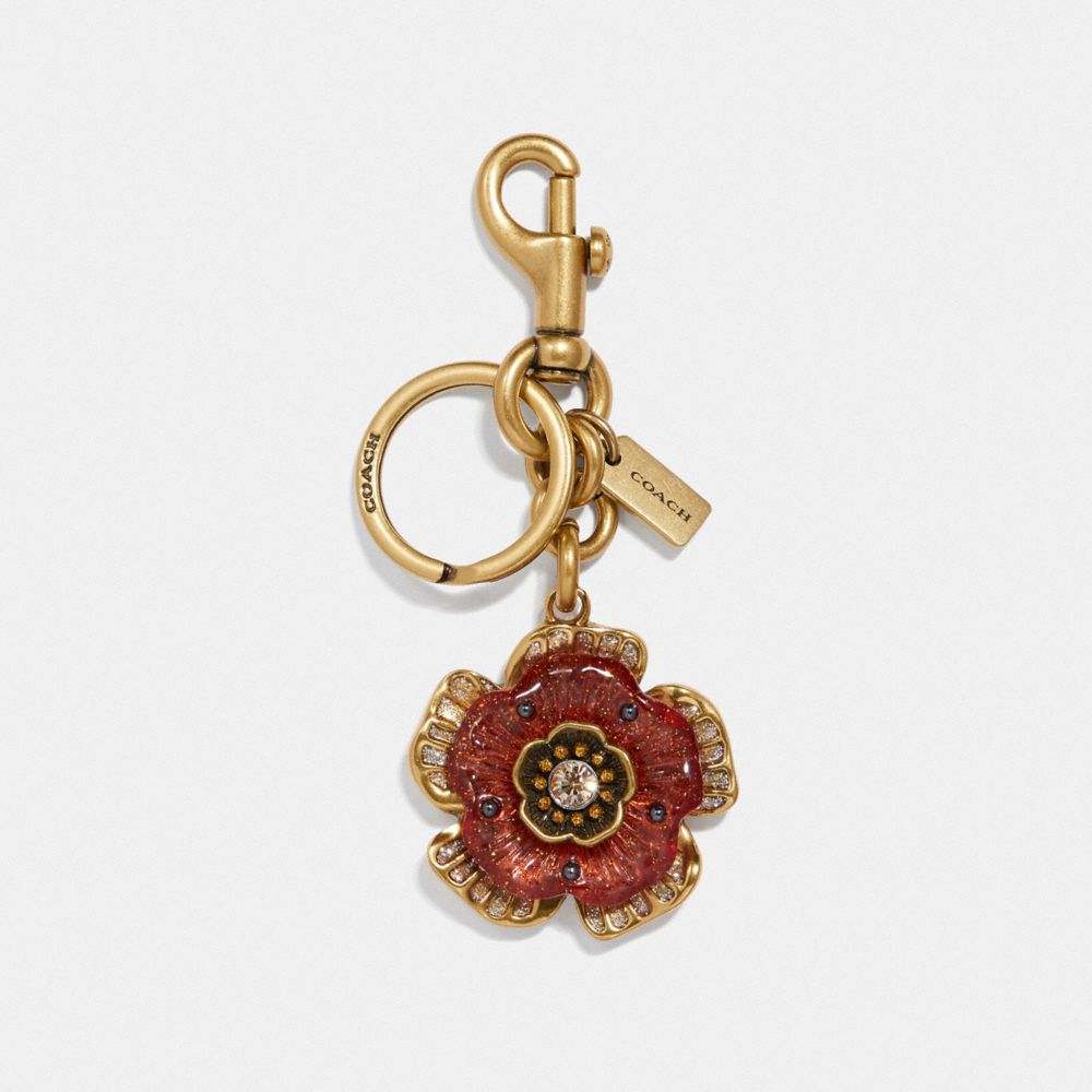 Remade Tea Rose Bag Charm