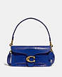 COACH®,TABBY SHOULDER BAG 26 IN ALLIGATOR,Exotic/Smooth Leather,Medium,Brass/Bleu,Front View
