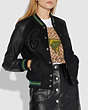 COACH®,VIPER ROOM VARSITY JACKET WITH PATCHES,wool,Black,Scale View