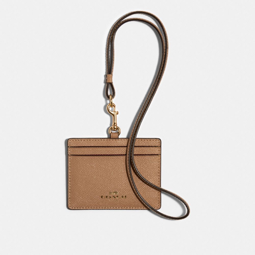 COACH®  Id Lanyard In Blocked Signature Canvas