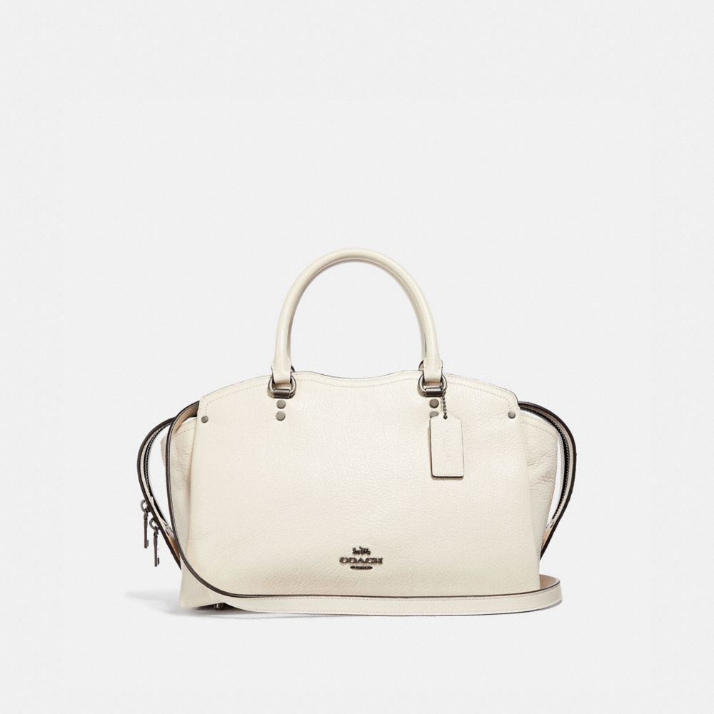 Coach drew satchel with snakeskin detail new arrivals