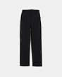 COACH®,SOLID CROPPED TAILORED PANTS,cotton,Black,Front View