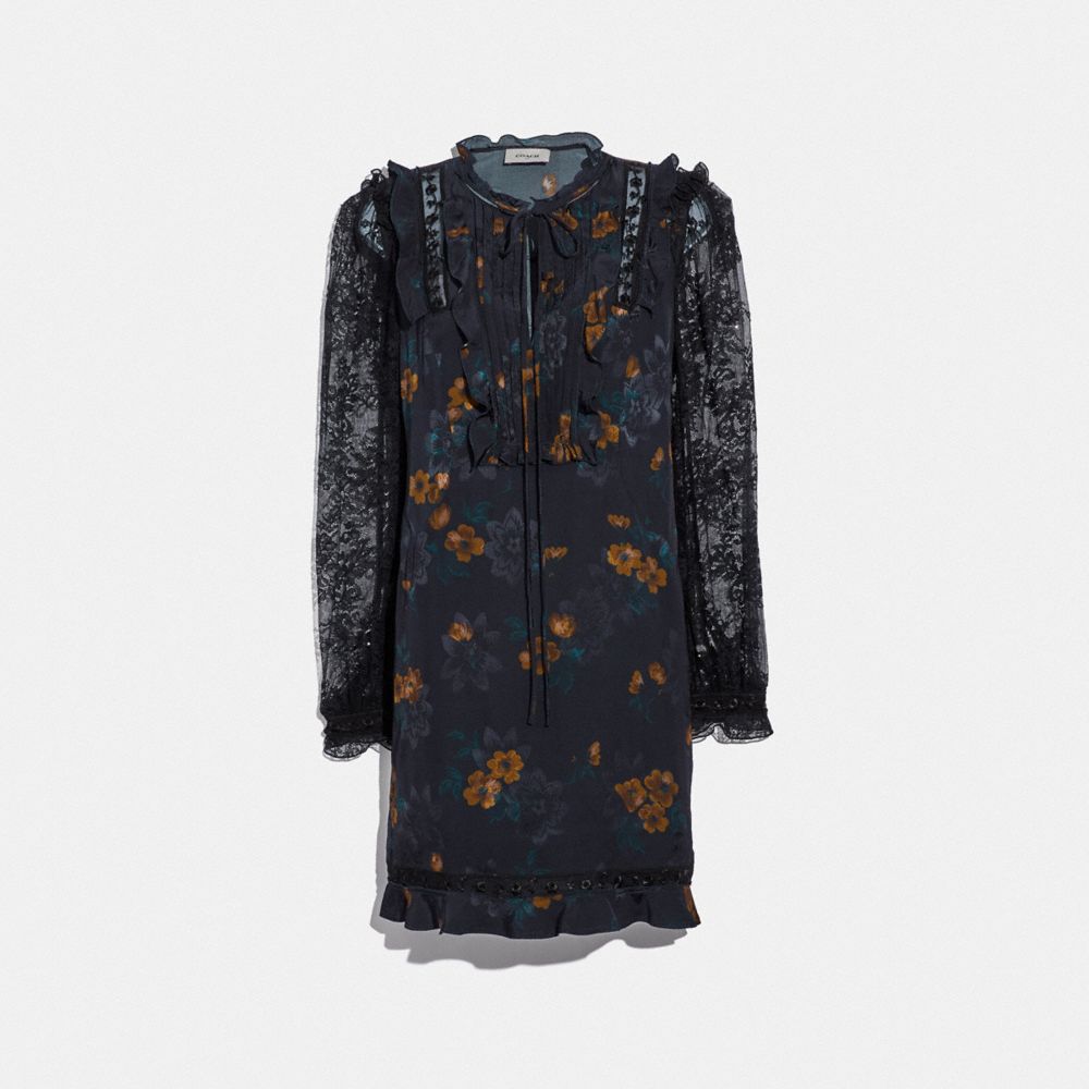 Meadow Floral Print Ruffle Dress