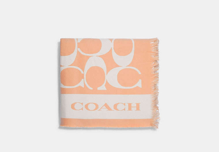 COACH®,SIGNATURE BLANKET,Faded Blush,Front View