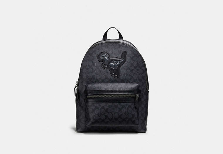 Academy Backpack In Signature Canvas With Rexy