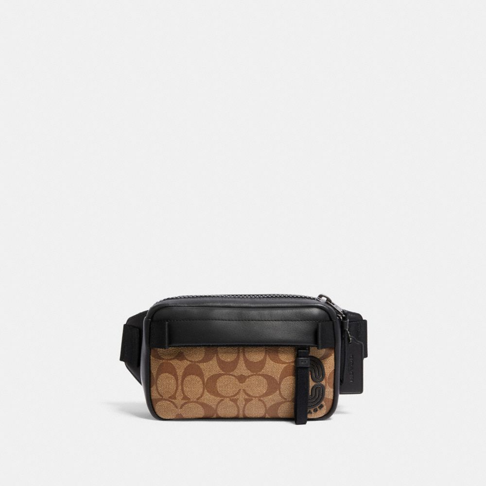 COACH Outlet Mini Edge Belt Bag In Signature Canvas