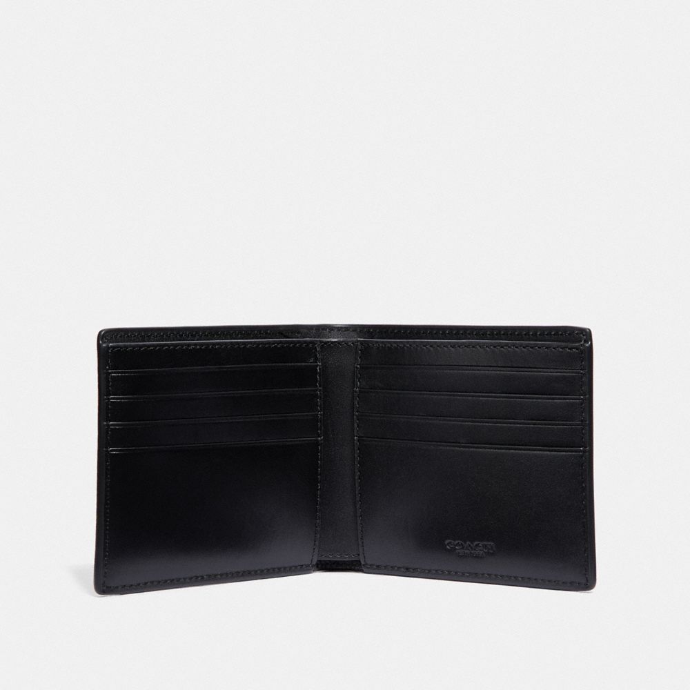 COACH®,Double Billfold Wallet In Signature Canvas With Rexy,,Inside View,Top View