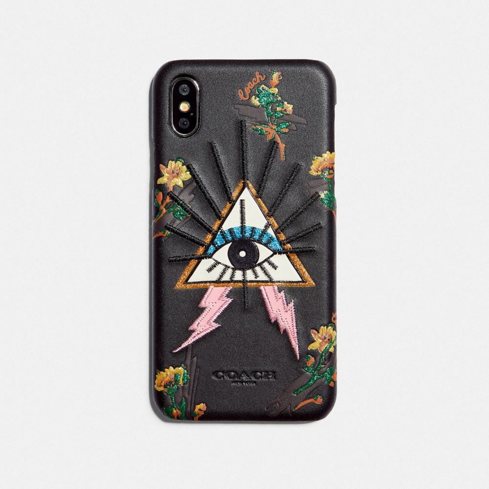Coque Iphone X/Xs Avec Oeillet Pyramide