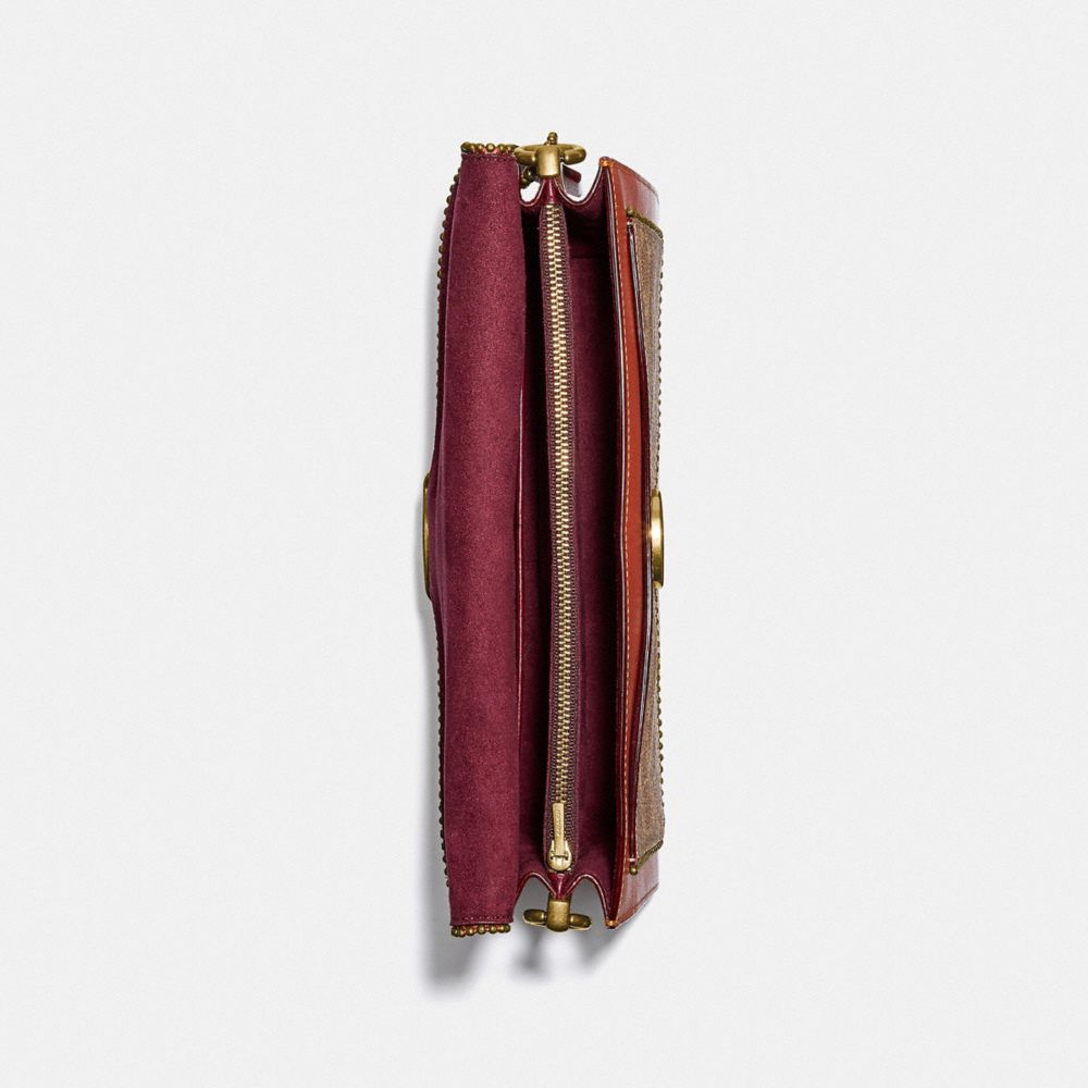 Tabby Shoulder Bag 26 In Signature Canvas With Beadchain