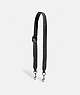 COACH®,BAG STRAP WITH LACING,Leather,Black,Front View