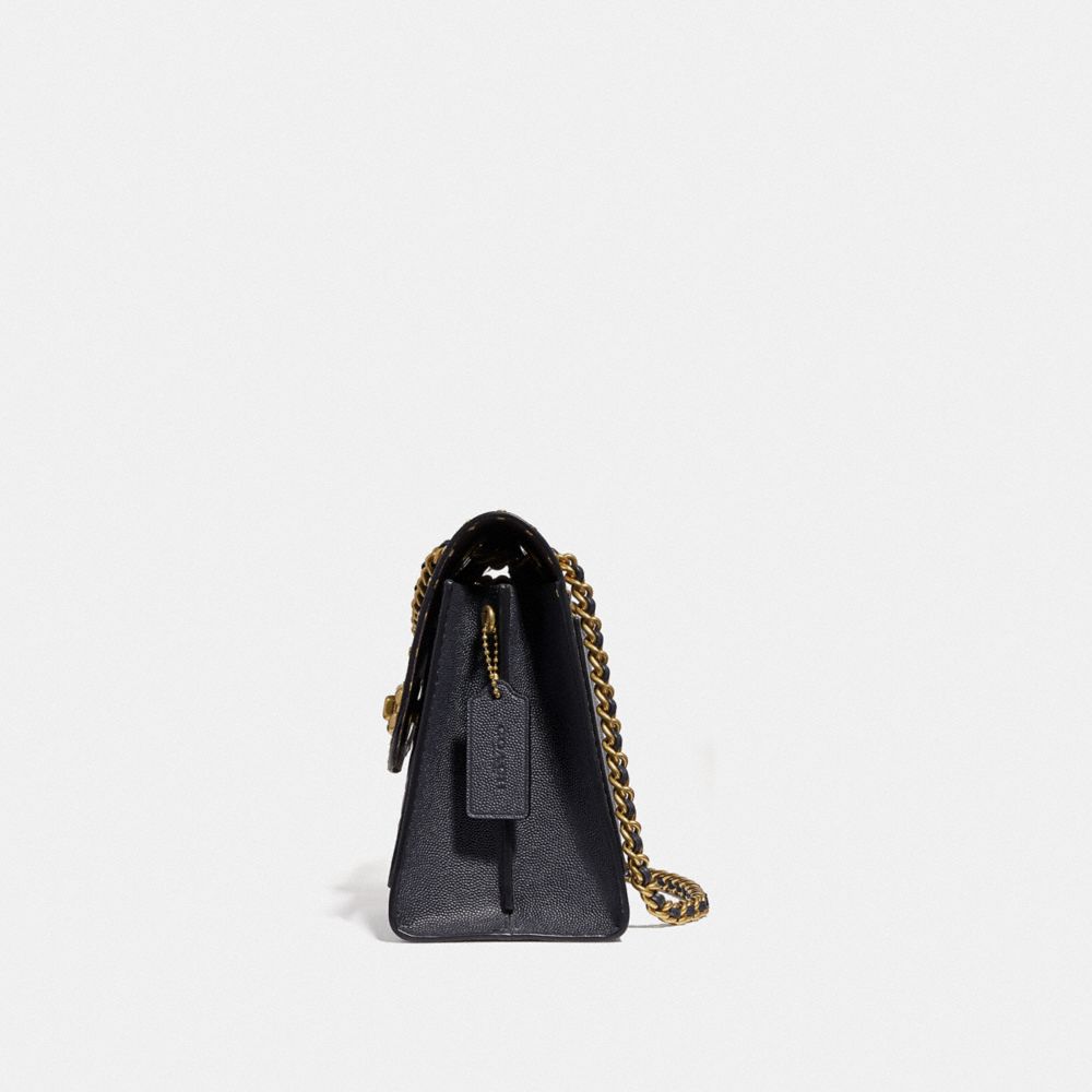 Coach parker shoulder bag in sales signature leather with rivets