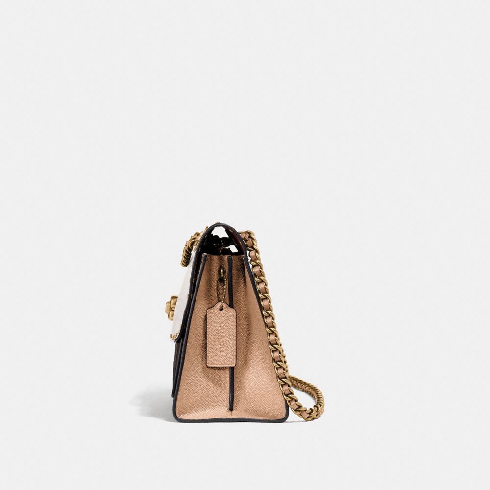 COACH®,Parker In Signature Leather With Rivets,,Angle View