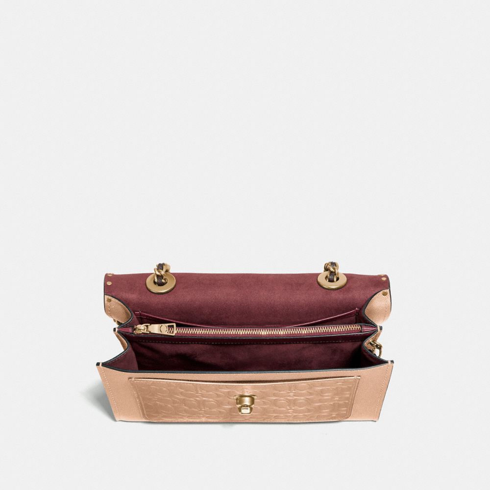 COACH®,Parker In Signature Leather With Rivets,,Inside View,Top View