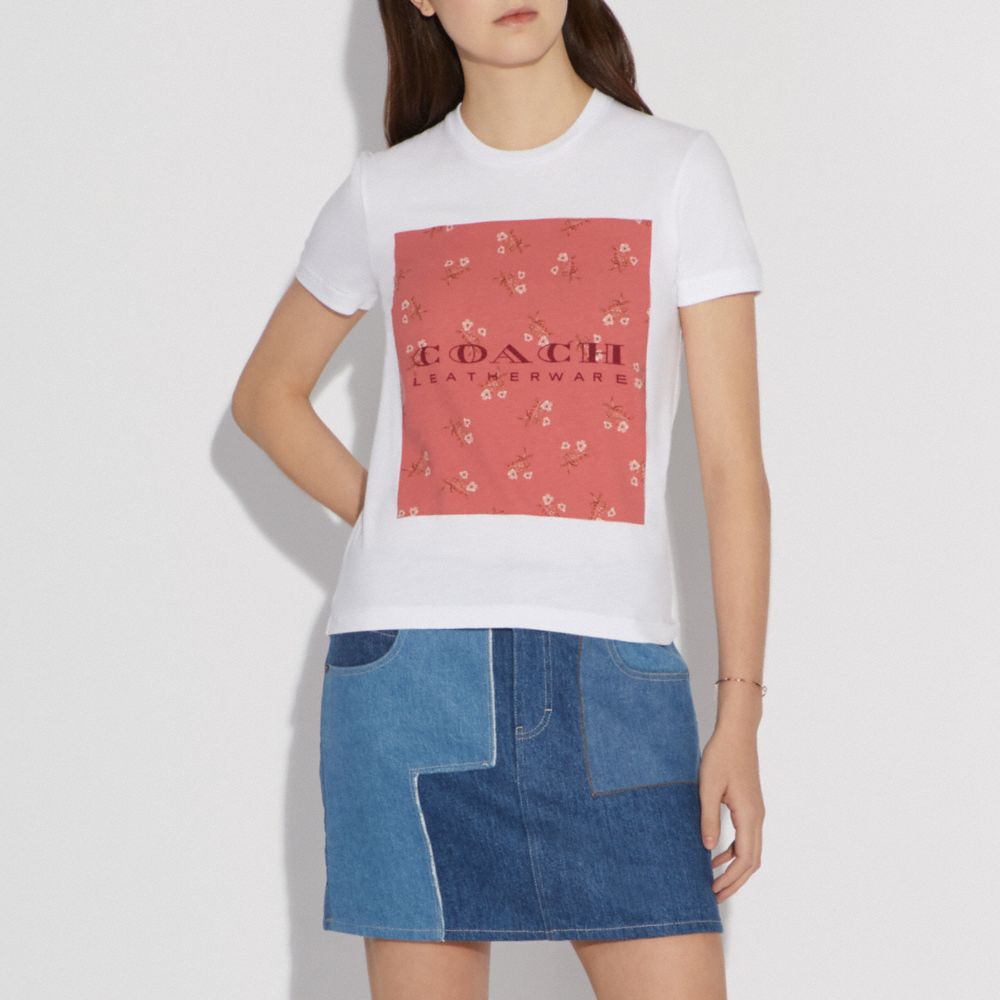 COACH® | Mother's Day Floral Print T Shirt