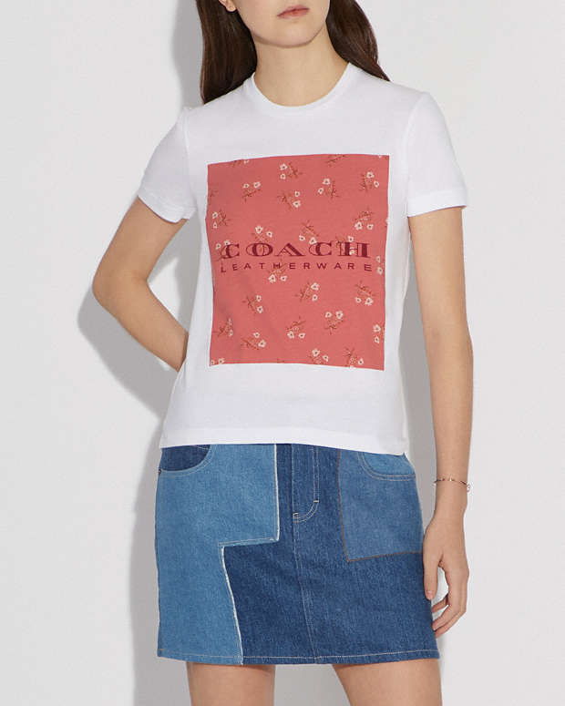 COACH® | Mother\'s Day Floral Print T Shirt