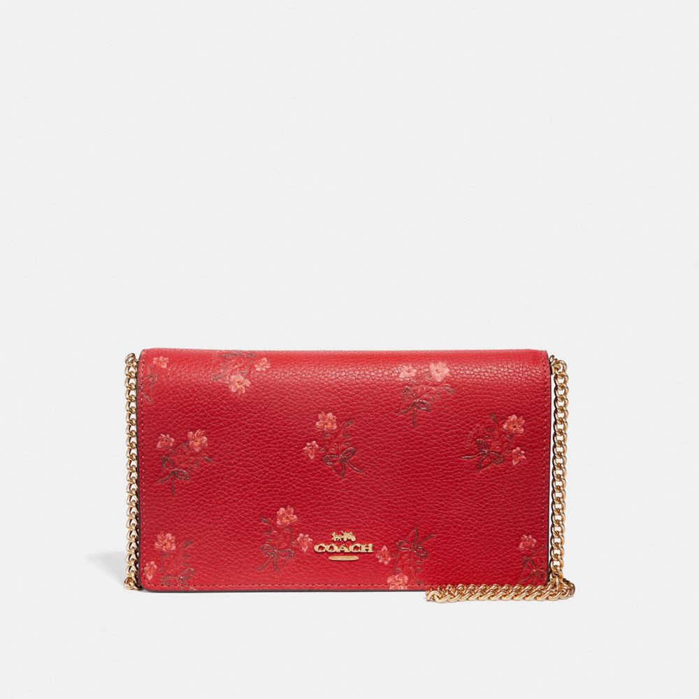 Coach callie discount foldover chain clutch