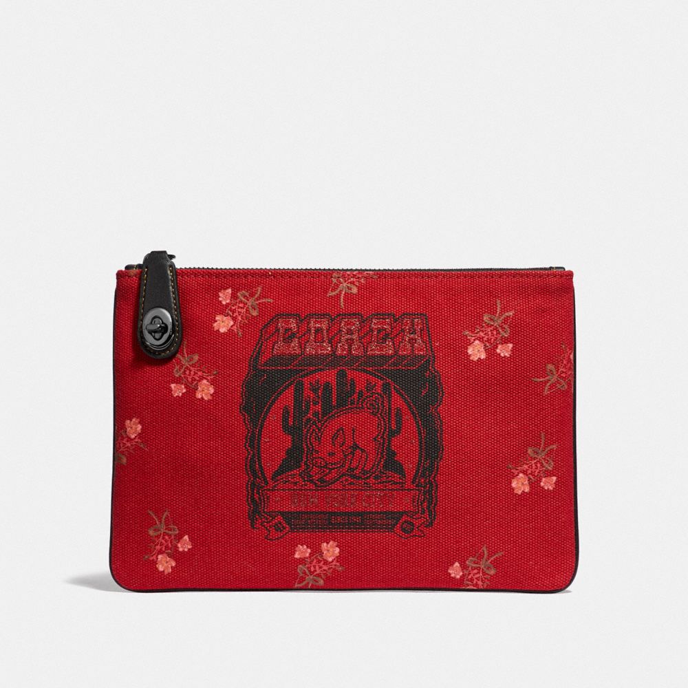 Lunar New Year Turnlock Pouch 26 With Pig Motif