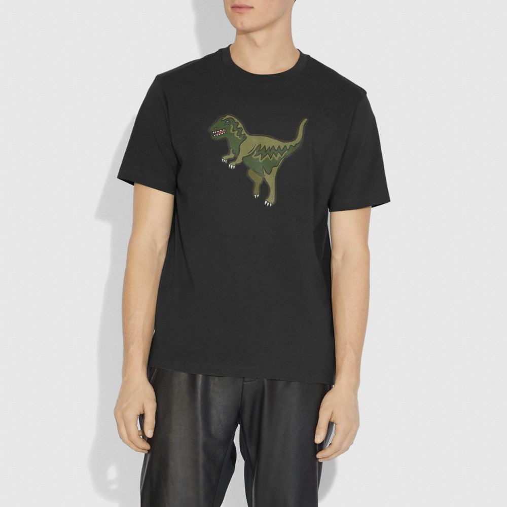 COACH®,REXY T-SHIRT,cotton,Black,Scale View