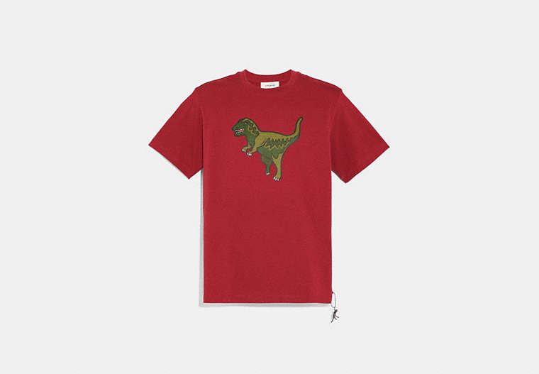 COACH®,REXY T-SHIRT,cotton,Rexy Red,Front View image number 0