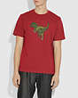COACH®,REXY T-SHIRT,cotton,Rexy Red,Scale View