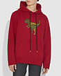 COACH®,REXY HOODIE,cotton,Rexy Red,Scale View