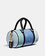 Disney X Coach Barrel Bag With Dalmatian Prairie Floral Print