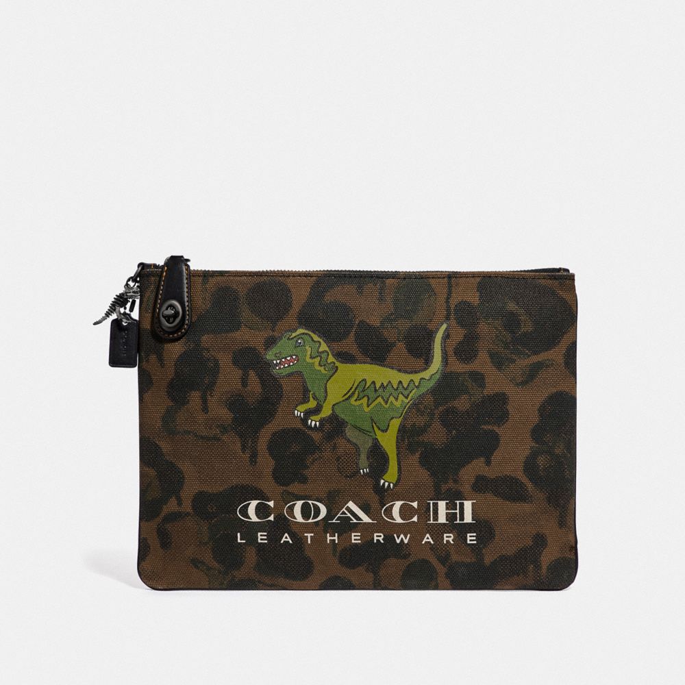 COACH Turnlock Pouch With Rexy