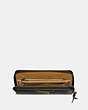 COACH®,ACCORDION WALLET WITH REXY,Leather,Black,Inside View,Top View