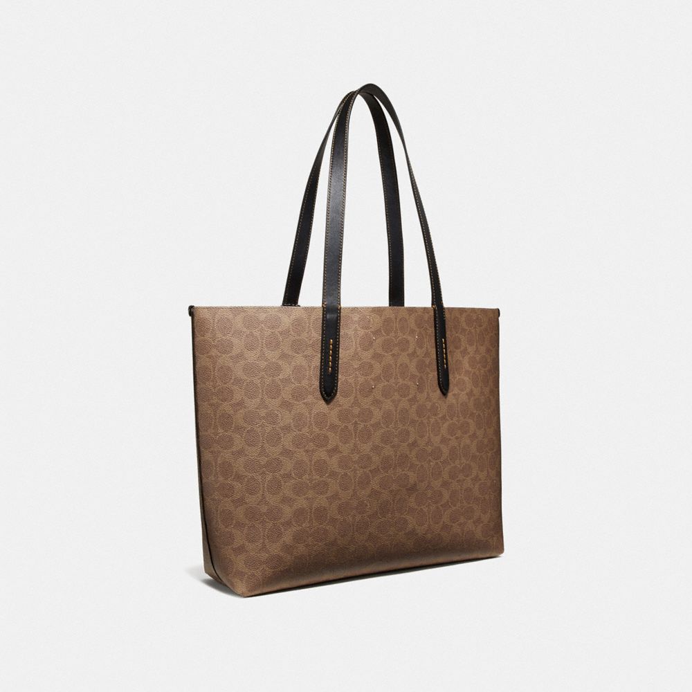 coach highline tote in signature canvas