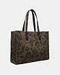 COACH®,TOTE 42 WITH REXY,cotton,Large,Military Wild Beast/Black Copper,Angle View