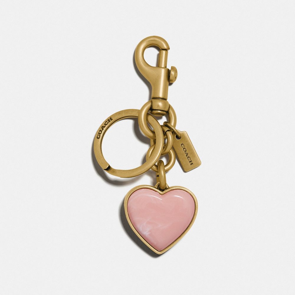 Coach heart bag charm new arrivals