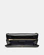 COACH®,ENVELOPE CHAIN WALLET,Leather,Gold/Black,Inside View,Top View