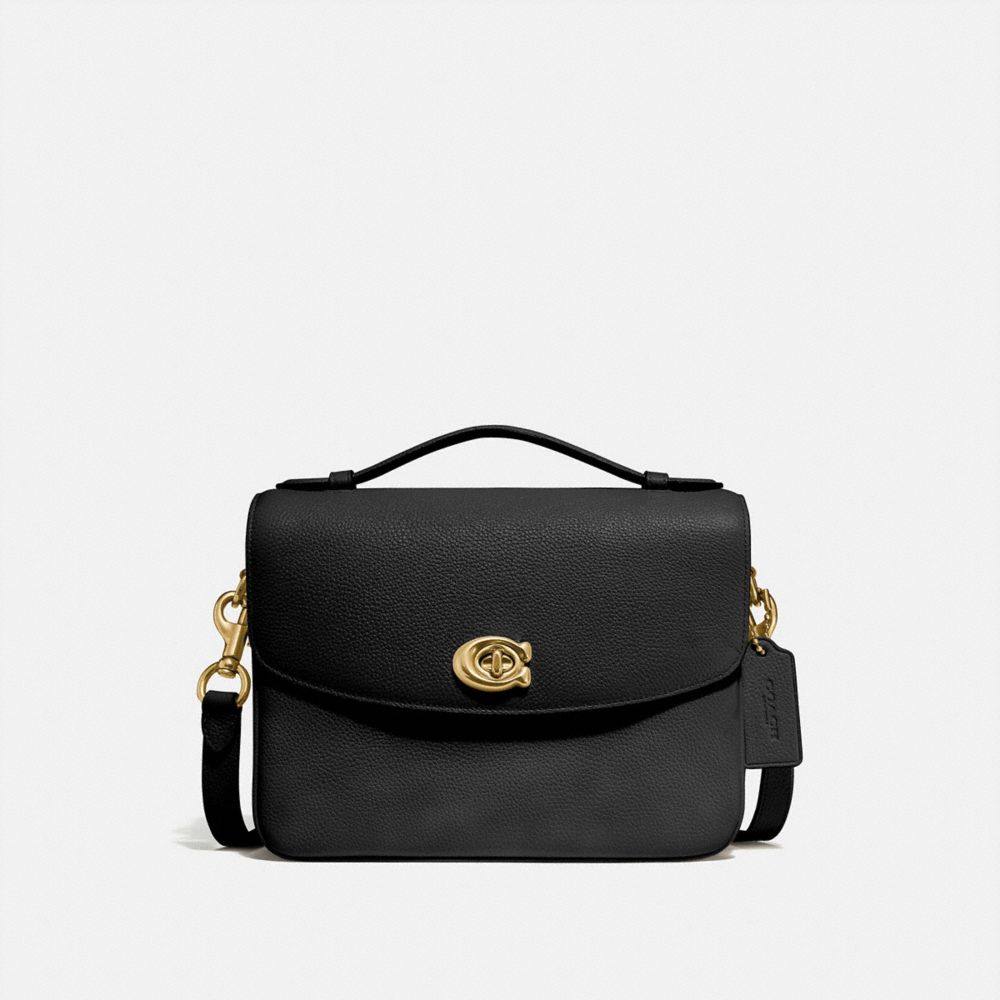 COACH®,CASSIE CROSSBODY,Small,Brass/Black,Front View