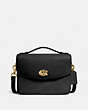 COACH®,CASSIE CROSSBODY,Leather,Small,Brass/Black,Front View