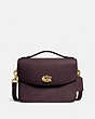 COACH®,CASSIE CROSSBODY,Leather,Small,Brass/Oxblood,Front View