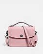 COACH®,CASSIE CROSSBODY,Leather,Small,Pewter/Aurora,Front View
