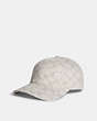 COACH®,SIGNATURE HAT,cottontwill,Chalk,Front View
