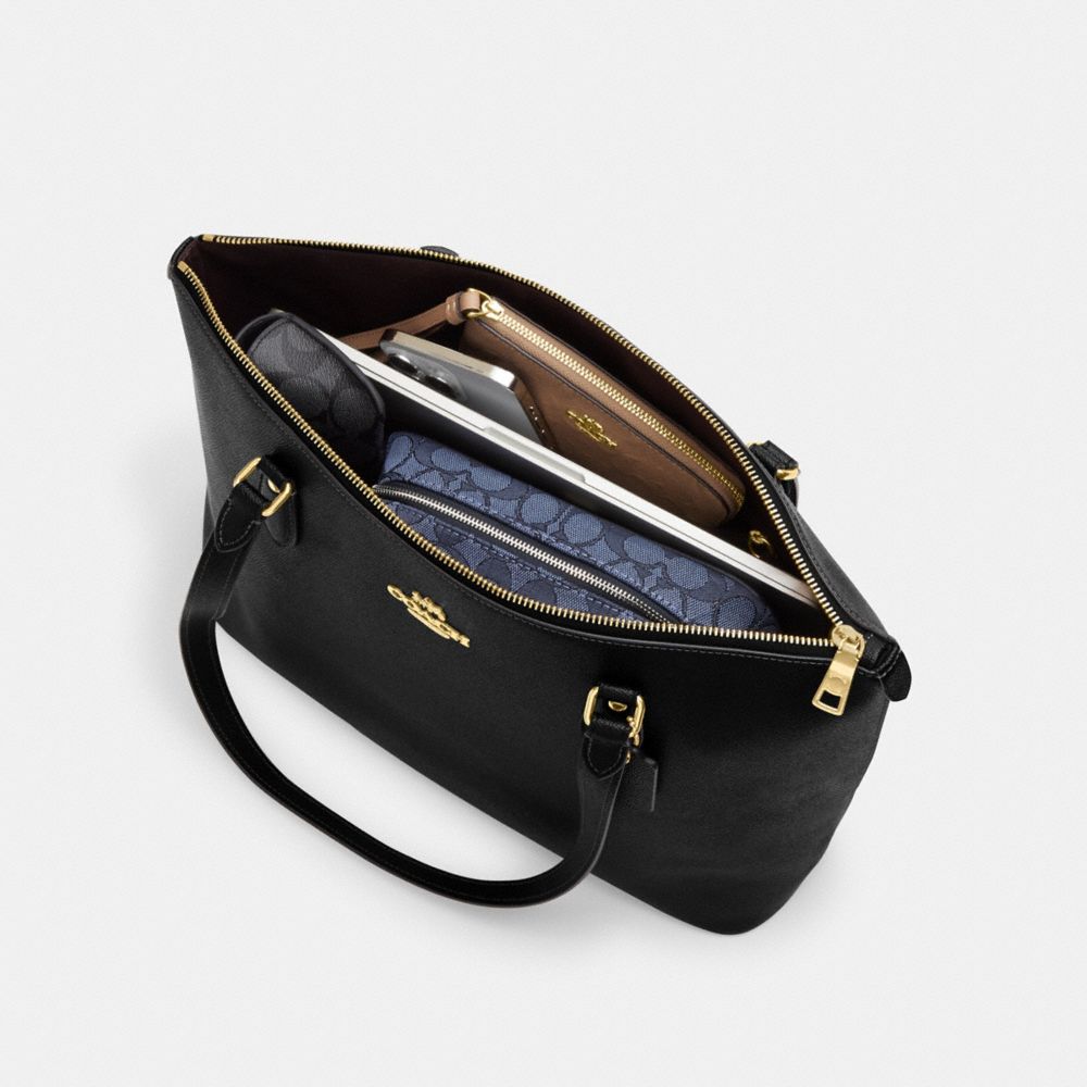 COACH®,Gallery Tote Bag,,Inside View, Top View